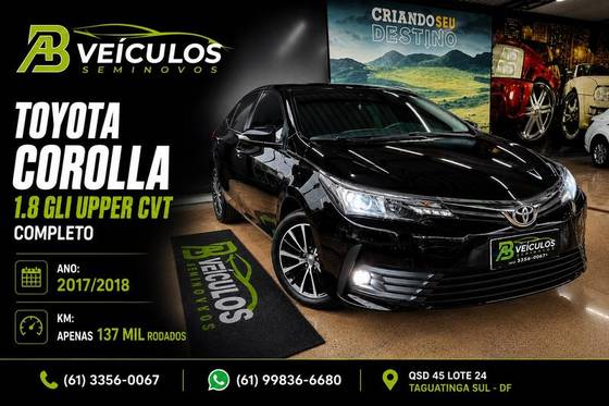 TOYOTA COROLLA 1.8 GLI UPPER 16V FLEX 4P AUTOMÁTICO TOYOTA COROLLA 1.8 GLI UPPER 16V FLEX 4P AUTOMÁTICO